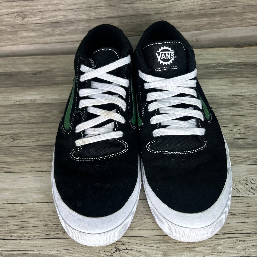 Vans Bmx Style 114 Sneakers Black Green Mens Shoes Size 13 Skate Old Skool - Picture 2 of 7